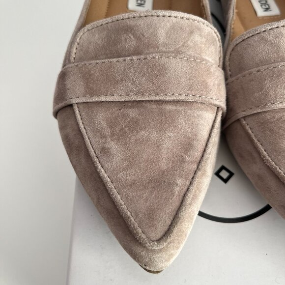 Steve Madden Grey Suede Pointed Toe Flats Jainna Size 5 - Picture 4 of 16